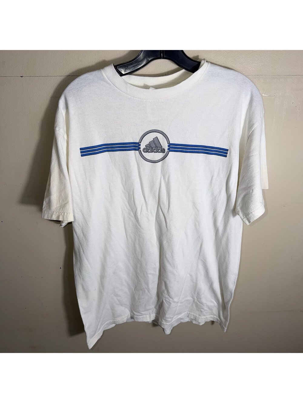 Adidas Center Logo Shirt Mens SM Vtg y2k 90s Rare Oversized